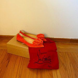Christian Louboutins - Pink Flats In Box